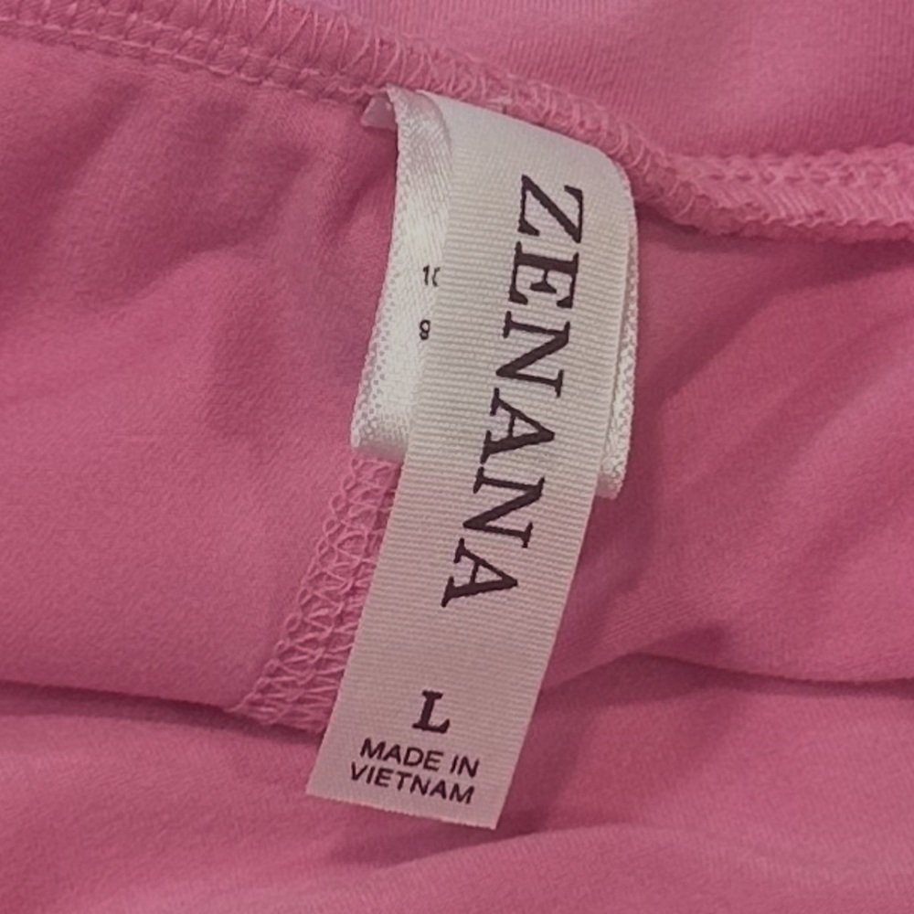 Zenana Tennis Skort Size Large Pink Built In Shorts Pull On Stretch Waistband - Picture 5 of 11